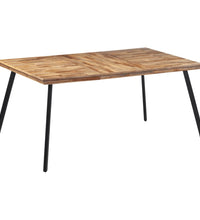 Esstisch 169x98,5x76 cm Massivholz Teak