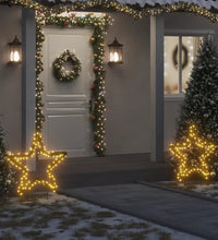 Weihnachtsstern mit Erdspießen und 115 LEDs 85 cm