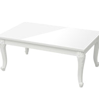 Couchtisch Hochglanz-Weiß 100x50x42 cm Holzwerkstoff