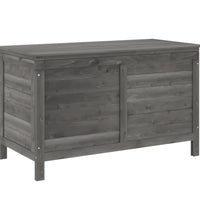 Gartentruhe Anthrazit 99x49,5x58,5 cm Massivholz Tanne