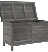 Gartentruhe Anthrazit 99x49,5x58,5 cm Massivholz Tanne