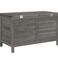 Gartentruhe Anthrazit 99x49,5x58,5 cm Massivholz Tanne