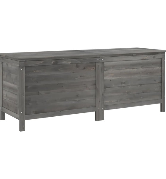 Gartentruhe Anthrazit 150x50x56,5 cm Massivholz Tanne