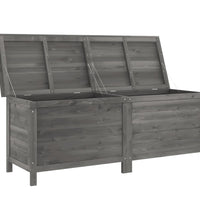 Gartentruhe Anthrazit 150x50x56,5 cm Massivholz Tanne