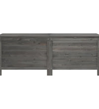 Gartentruhe Anthrazit 150x50x56,5 cm Massivholz Tanne