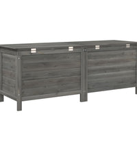 Gartentruhe Anthrazit 150x50x56,5 cm Massivholz Tanne