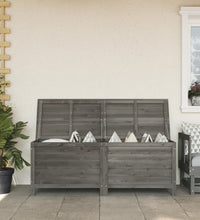 Gartentruhe Anthrazit 150x50x56,5 cm Massivholz Tanne