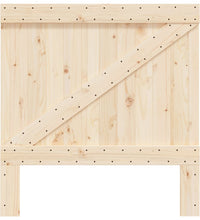 Kopfteil 100x104 cm Massivholz Kiefer