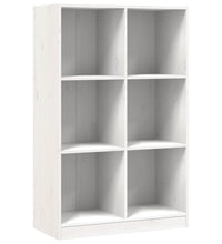 Bücherregal Weiß 70x33x110 cm Massivholz Kiefer