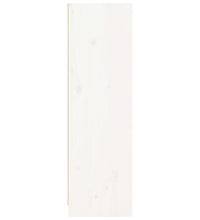 Bücherregal Weiß 70x33x110 cm Massivholz Kiefer