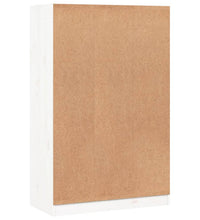 Bücherregal Weiß 70x33x110 cm Massivholz Kiefer