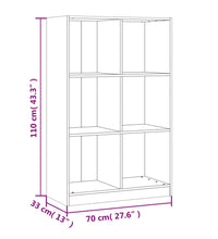 Bücherregal Weiß 70x33x110 cm Massivholz Kiefer