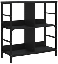Bücherregal Schwarz 78,5x33x82 cm Holzwerkstoff