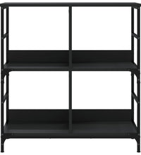 Bücherregal Schwarz 78,5x33x82 cm Holzwerkstoff