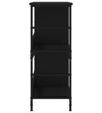 Bücherregal Schwarz 78,5x33x82 cm Holzwerkstoff