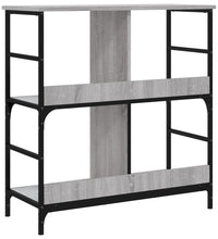 Bücherregal Grau Sonoma 78,5x33x82 cm Holzwerkstoff
