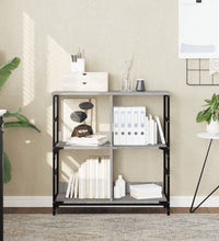 Bücherregal Grau Sonoma 78,5x33x82 cm Holzwerkstoff