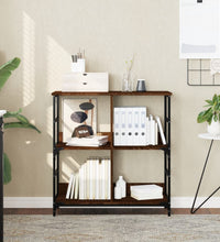 Bücherregal Braun Eichen-Optik 78,5x33x82 cm Holzwerkstoff