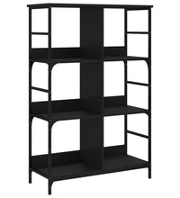 Bücherregal Schwarz 78,5x33x117,5 cm Holzwerkstoff