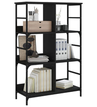 Bücherregal Schwarz 78,5x33x117,5 cm Holzwerkstoff