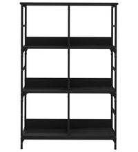 Bücherregal Schwarz 78,5x33x117,5 cm Holzwerkstoff