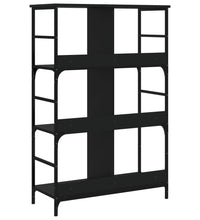 Bücherregal Schwarz 78,5x33x117,5 cm Holzwerkstoff