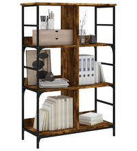 Bücherregal Räuchereiche 78,5x33x117,5 cm Holzwerkstoff