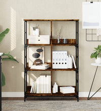 Bücherregal Räuchereiche 78,5x33x117,5 cm Holzwerkstoff