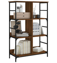 Bücherregal Braun Eichen-Optik 78,5x33x117,5 cm Holzwerkstoff