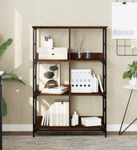 Bücherregal Braun Eichen-Optik 78,5x33x117,5 cm Holzwerkstoff