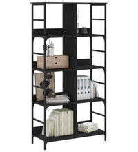 Bücherregal Schwarz 78,5x33x153 cm Holzwerkstoff