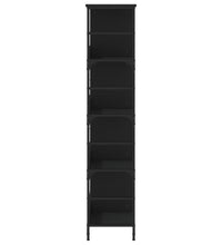 Bücherregal Schwarz 78,5x33x153 cm Holzwerkstoff