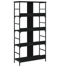 Bücherregal Schwarz 78,5x33x153 cm Holzwerkstoff