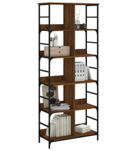 Bücherregal Braun Eichen-Optik 78,5x33x188,5 cm Holzwerkstoff