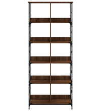 Bücherregal Braun Eichen-Optik 78,5x33x188,5 cm Holzwerkstoff