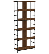 Bücherregal Braun Eichen-Optik 78,5x33x188,5 cm Holzwerkstoff