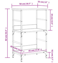 Bücherregal Schwarz 50x33x82 cm Holzwerkstoff