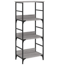 Bücherregal Grau Sonoma 50x33x117,5 cm Holzwerkstoff