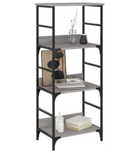 Bücherregal Grau Sonoma 50x33x117,5 cm Holzwerkstoff