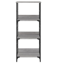 Bücherregal Grau Sonoma 50x33x117,5 cm Holzwerkstoff