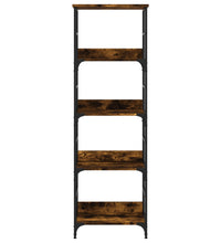 Bücherregal Räuchereiche 50x33x153 cm Holzwerkstoff
