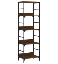Bücherregal Braun Eichen-Optik 50x33x153 cm Holzwerkstoff