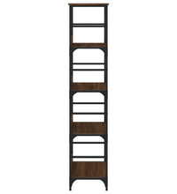 Bücherregal Braun Eichen-Optik 50x33x153 cm Holzwerkstoff