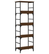 Bücherregal Braun Eichen-Optik 50x33x153 cm Holzwerkstoff