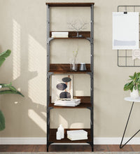 Bücherregal Braun Eichen-Optik 50x33x153 cm Holzwerkstoff