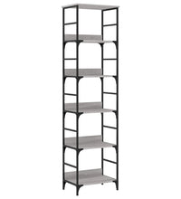 Bücherregal Grau Sonoma 50x33x188,5 cm Holzwerkstoff