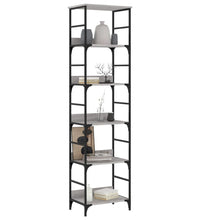 Bücherregal Grau Sonoma 50x33x188,5 cm Holzwerkstoff