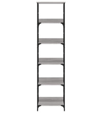 Bücherregal Grau Sonoma 50x33x188,5 cm Holzwerkstoff