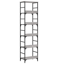 Bücherregal Grau Sonoma 50x33x188,5 cm Holzwerkstoff