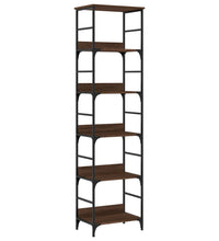 Bücherregal Braun Eichen-Optik 50x33x188,5 cm Holzwerkstoff